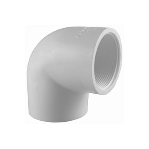 Charlotte Pipe And Foundry 112 WHT DEG SxT Ell PVC 02301 1400HA - main